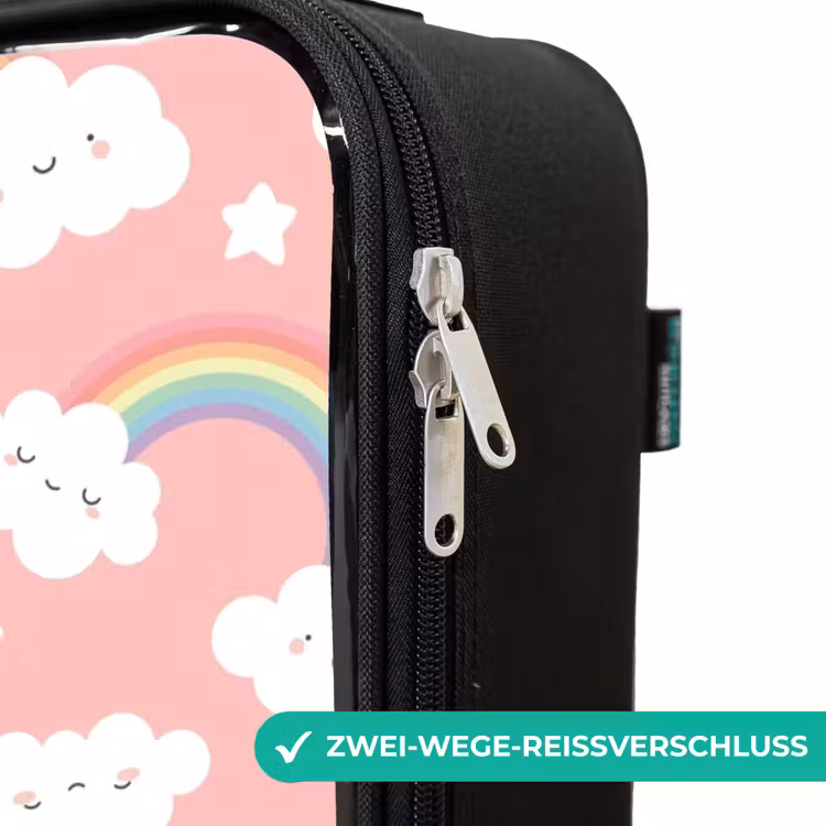 Kinderkoffer - Rosa mit Regenbogenmuster — 6
