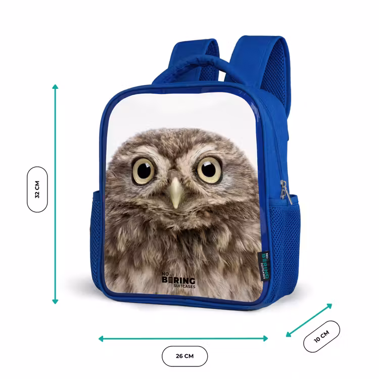 Kinderrucksack - Blau - Ulke Eule — 5