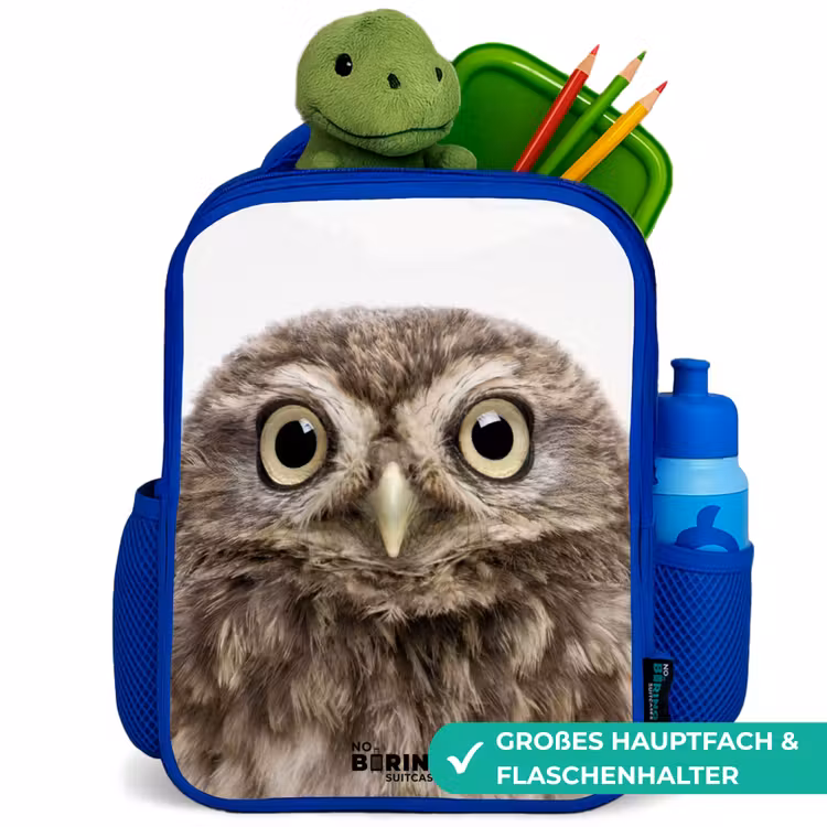 Kinderrucksack - Blau - Ulke Eule — 7
