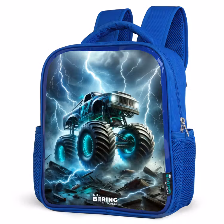 Kinderrucksack - Blau - Donner-Räder — 2