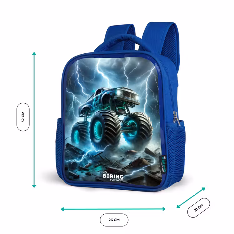 Kinderrucksack - Blau - Donner-Räder — 5