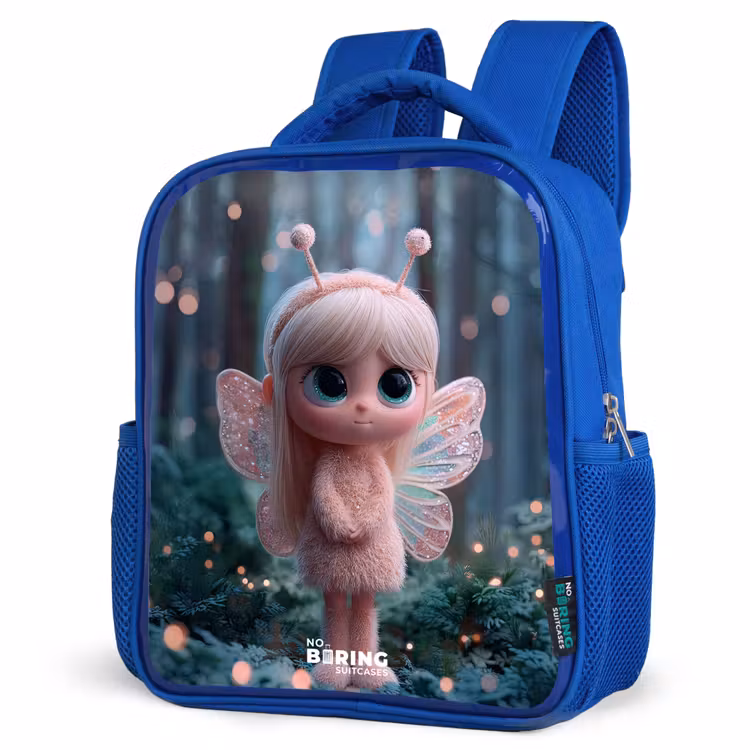 Kinderrucksack - Blau - Fee - Wald - Glitzer — 2