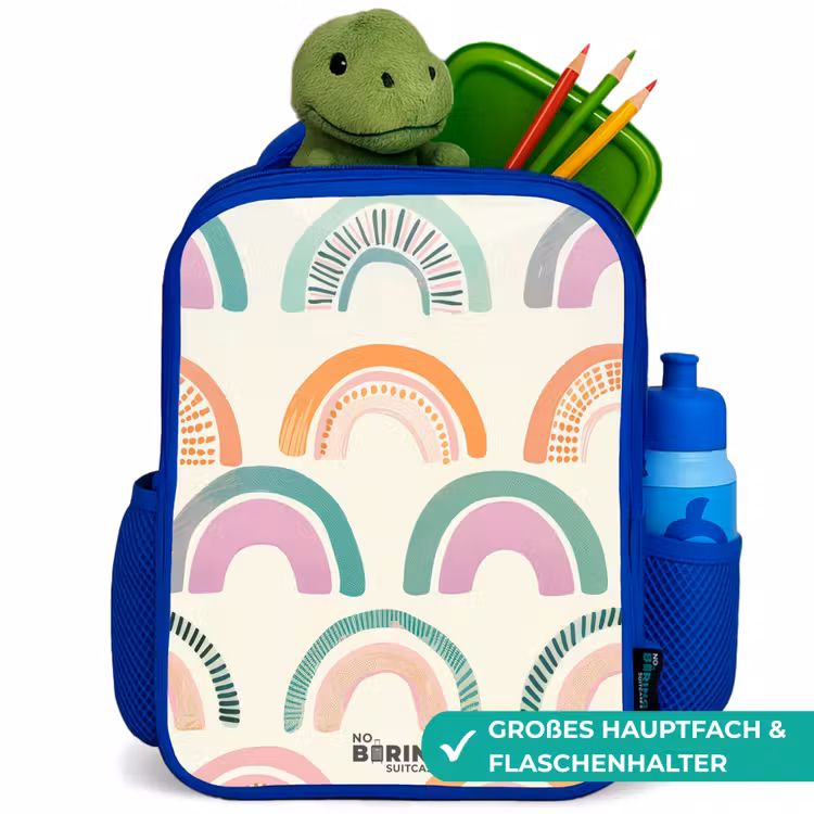 Kinderrucksack - Blau - Regenbögen — 7