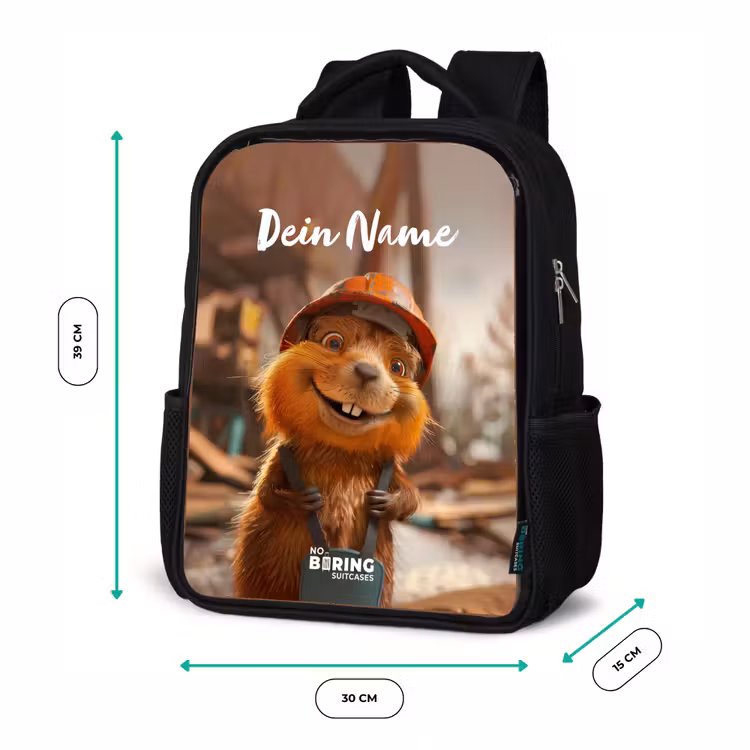 Kinderrucksack - Schwarz - Bertus Bouwbever — 7