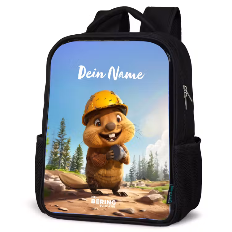 Kinderrucksack - Schwarz - Billy Bauhelm — 2