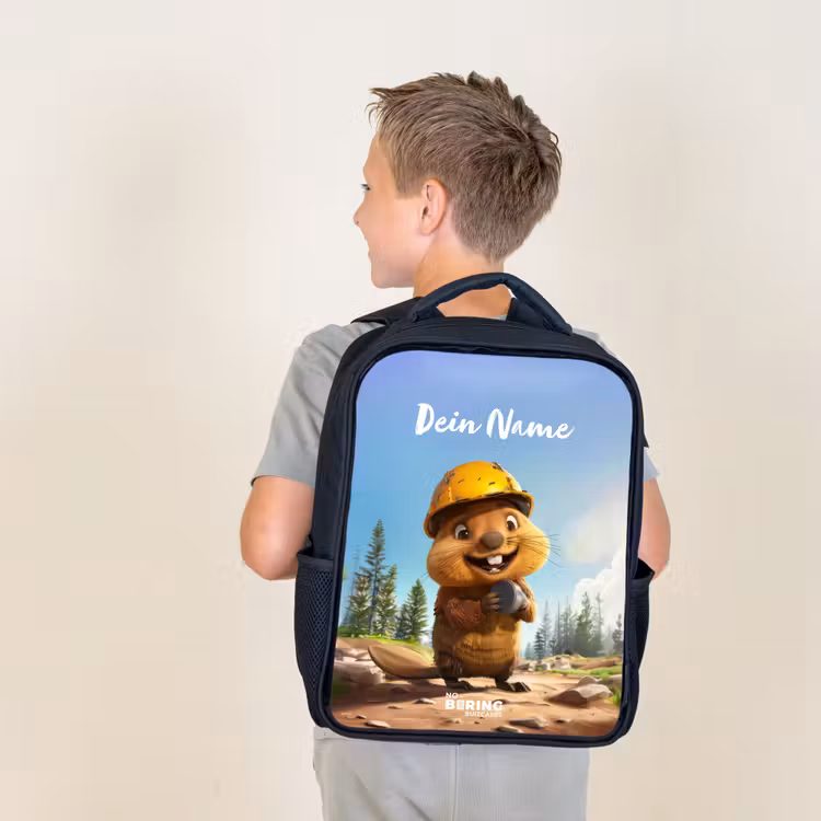 Kinderrucksack - Schwarz - Billy Bauhelm — 3