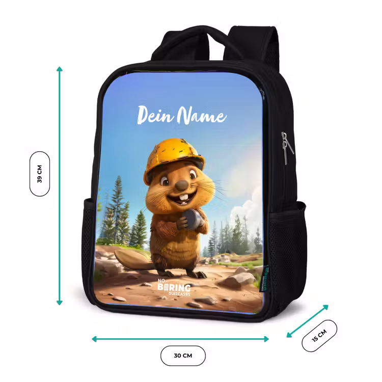 Kinderrucksack - Schwarz - Billy Bauhelm — 7