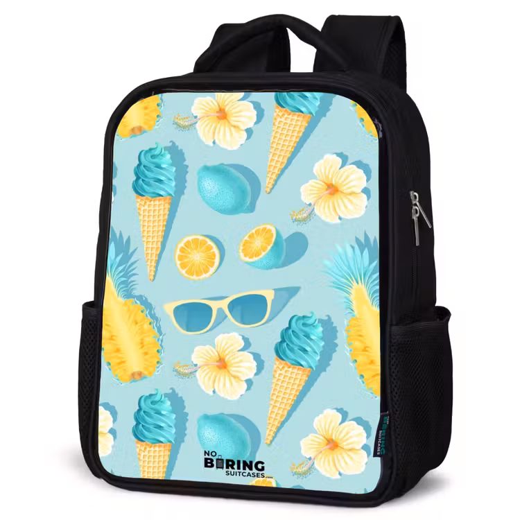 Kinderrucksack - Schwarz - Ibiza-Eiscreme — 2