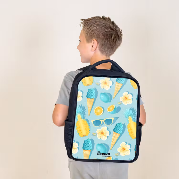 Kinderrucksack - Schwarz - Ibiza-Eiscreme — 3