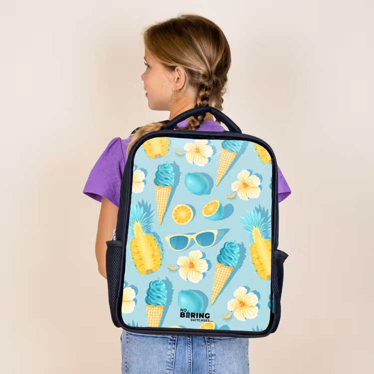 Kinderrucksack - Schwarz - Ibiza-Eiscreme — 4