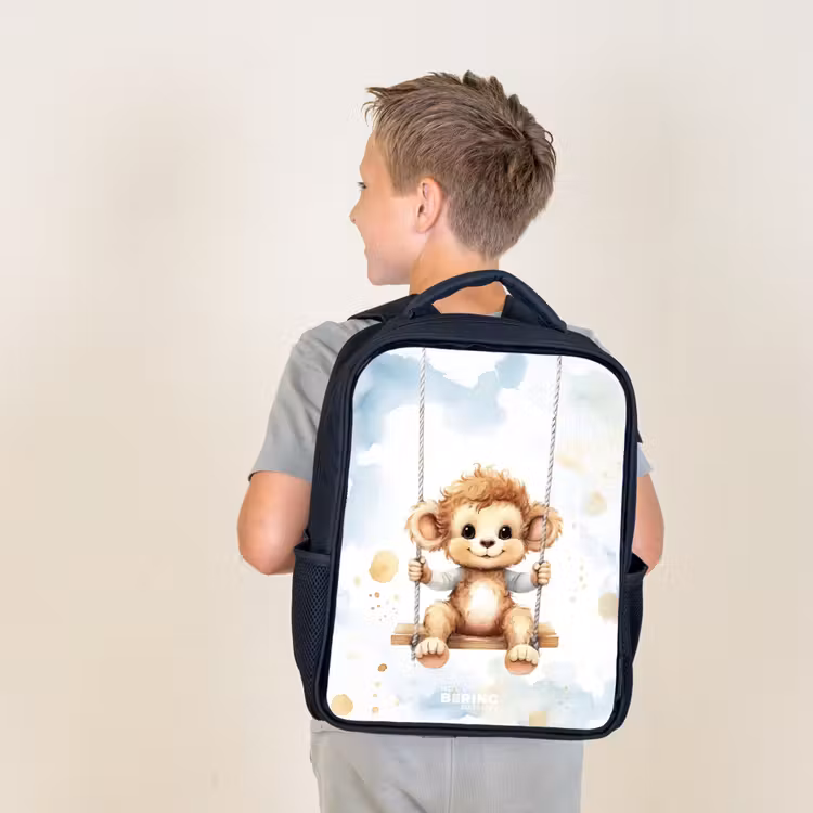 Kinderrucksack - Schwarz - Axel Affe — 3