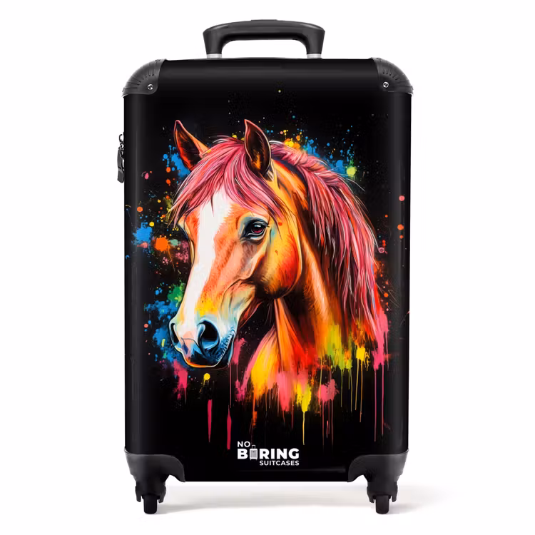Koffer - Buntes Pferd mit Graffiti — 1