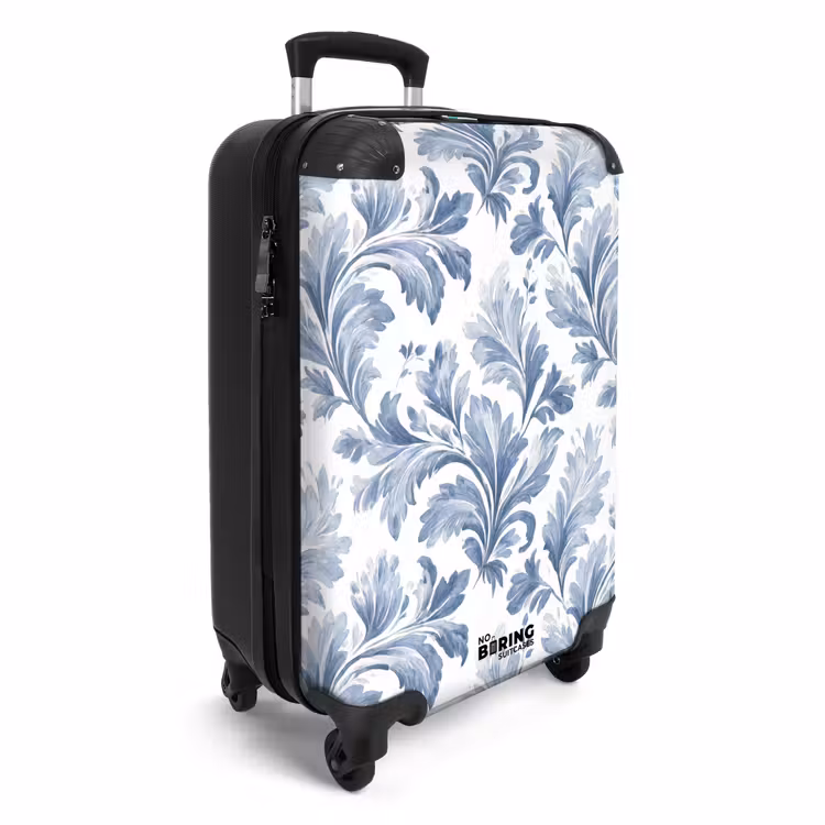 Koffer - Barockes Blattmuster blau — 4