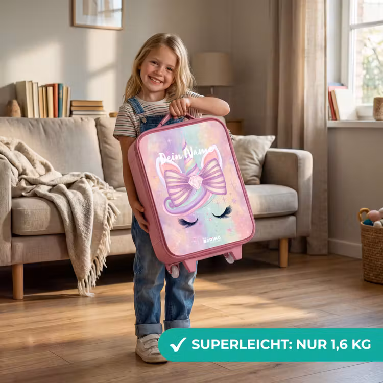 Kinderkoffer Rosa - Einhorn — 2