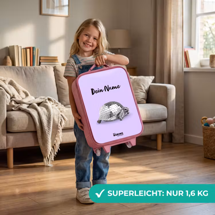 Kinderkoffer Rosa mit Name - Disco Dirk — 2