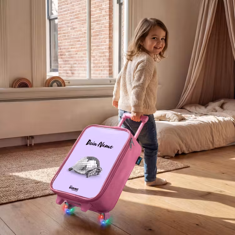 Kinderkoffer Rosa mit Name - Disco Dirk — 3