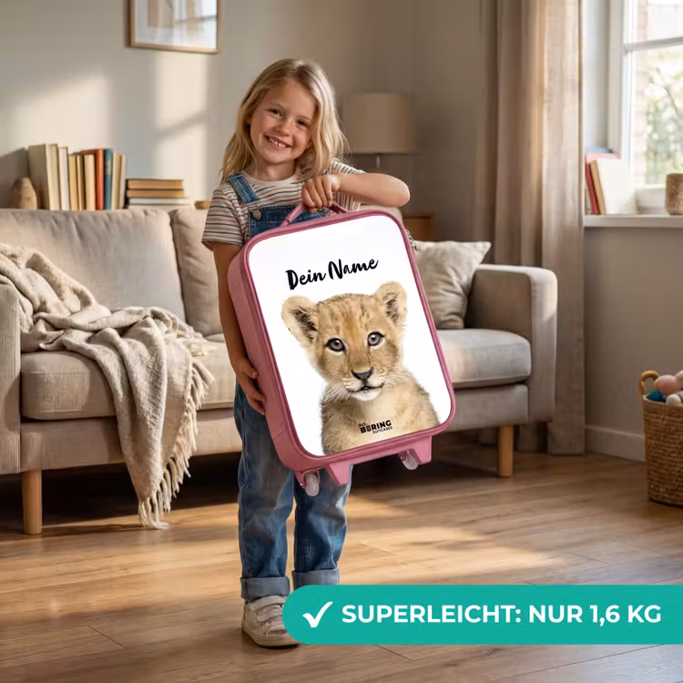 Kinderkoffer Rosa mit Name - Winnie Cub — 2