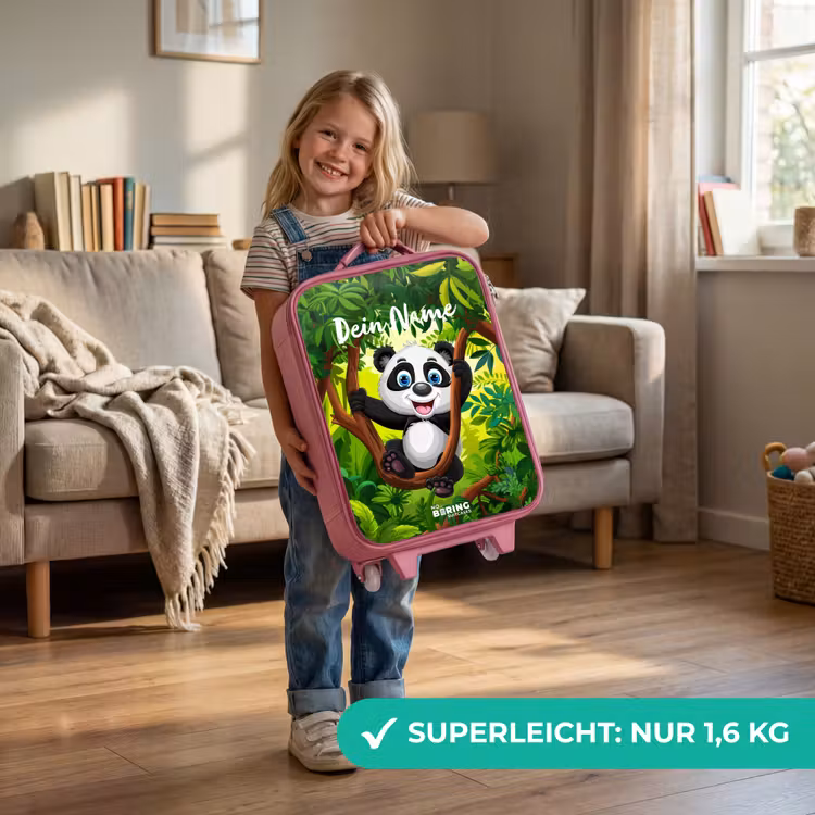 Kinderkoffer Rosa mit Name - Pedro-Panda — 2