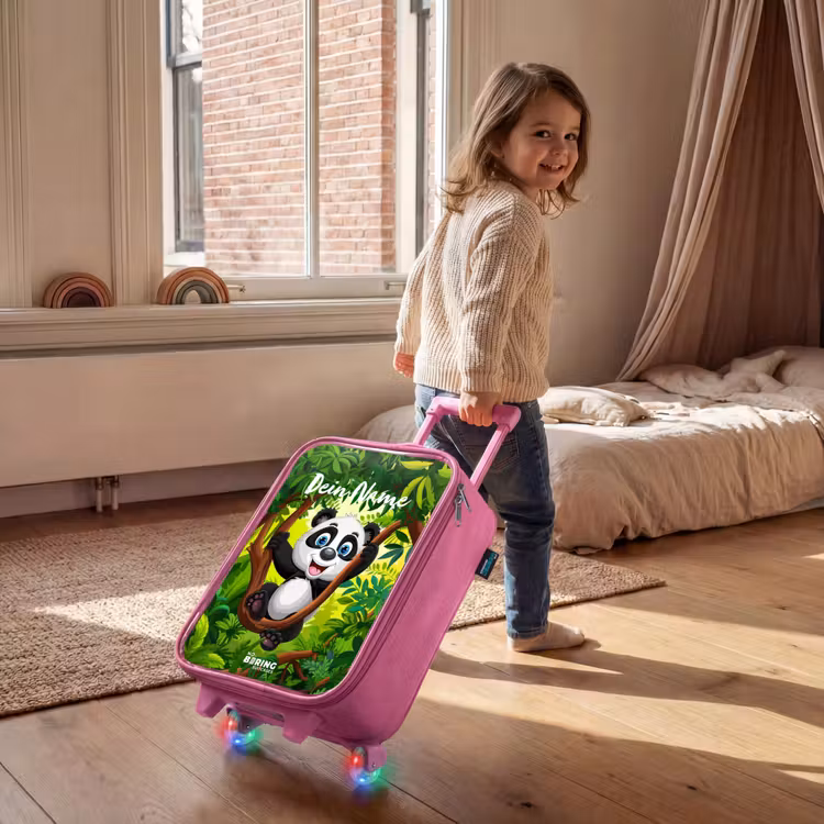 Kinderkoffer Rosa mit Name - Pedro-Panda — 3