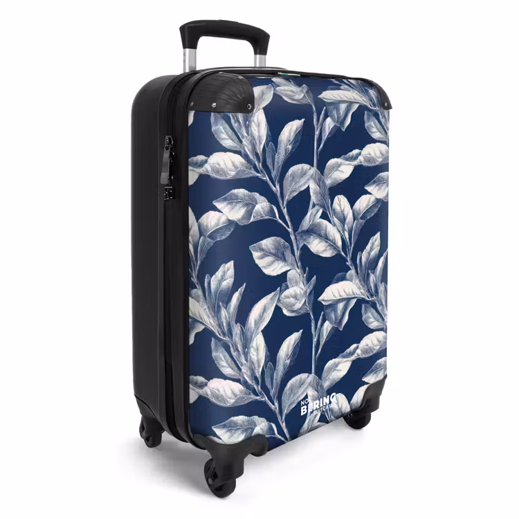 Koffer - Botanisch - Muster - Blau — 4