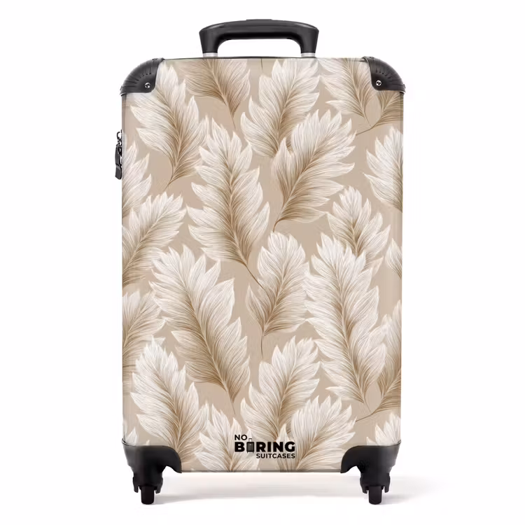 Koffer - Botanisch - Muster - Beige — 1