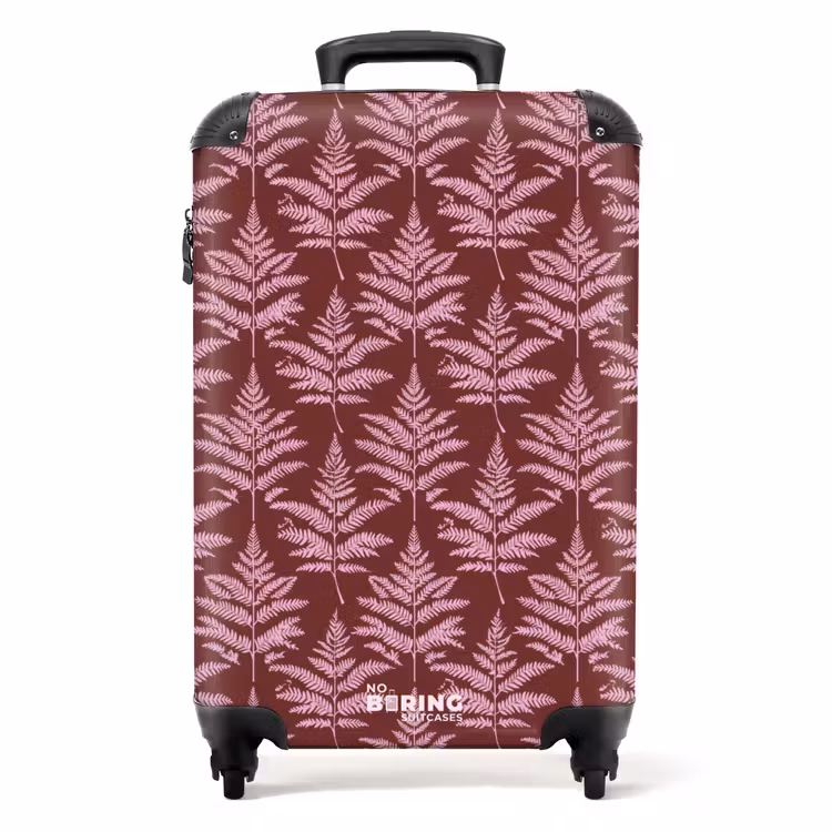 Koffer - Blatt - Muster - Lila — 1