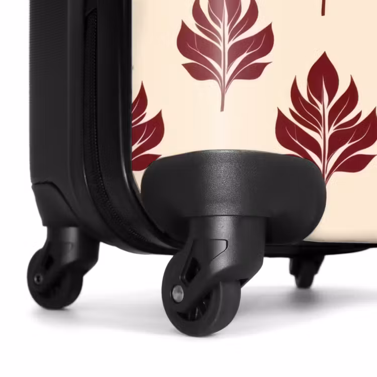 Koffer - Botanisch - Muster - Bordeaux — 6