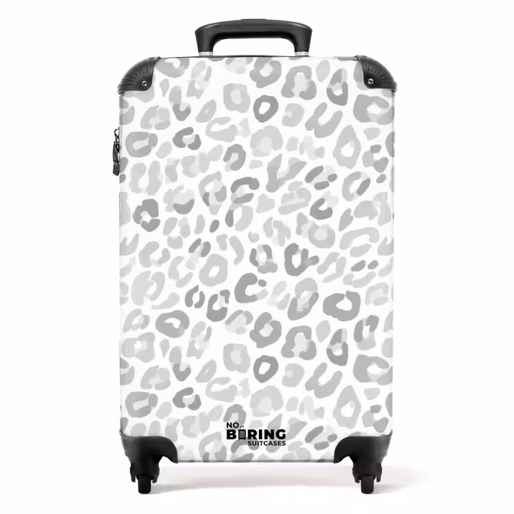 Koffer - Leopard - Motiv - Grau — 1