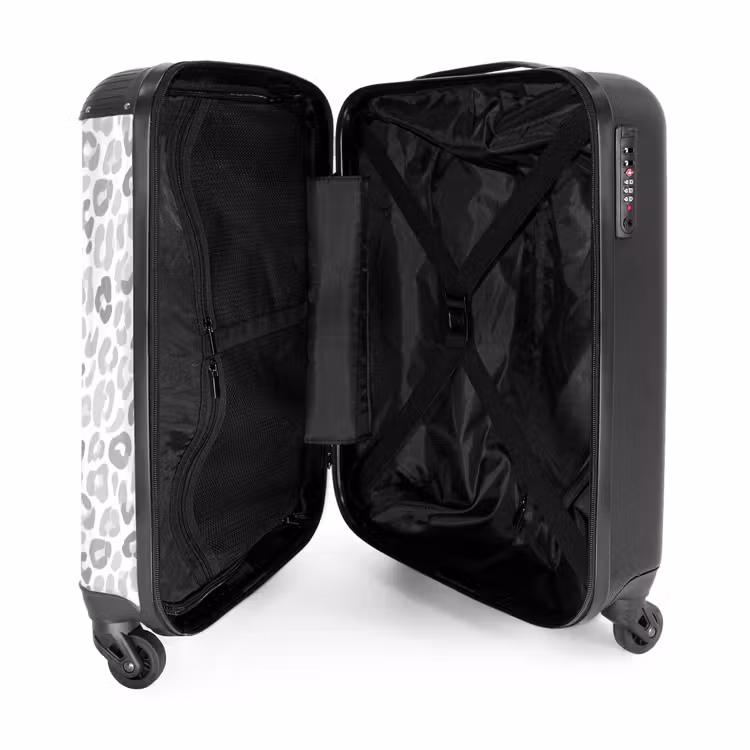 Koffer - Leopard - Motiv - Grau — 3
