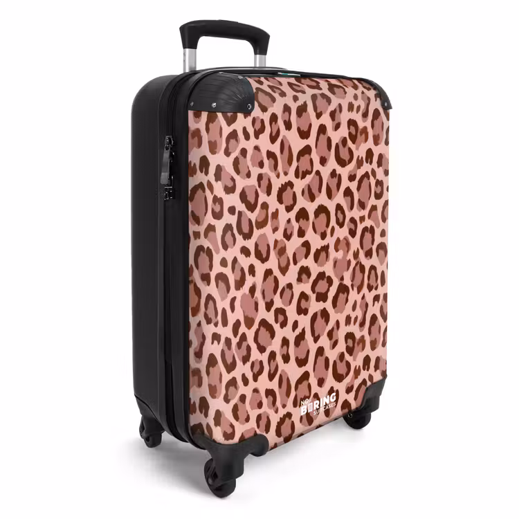 Koffer - Leopard - Muster - Rosa — 4
