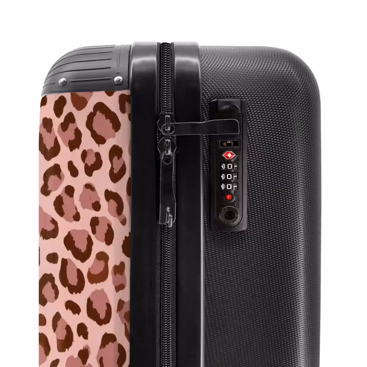 Koffer - Leopard - Muster - Rosa — 5