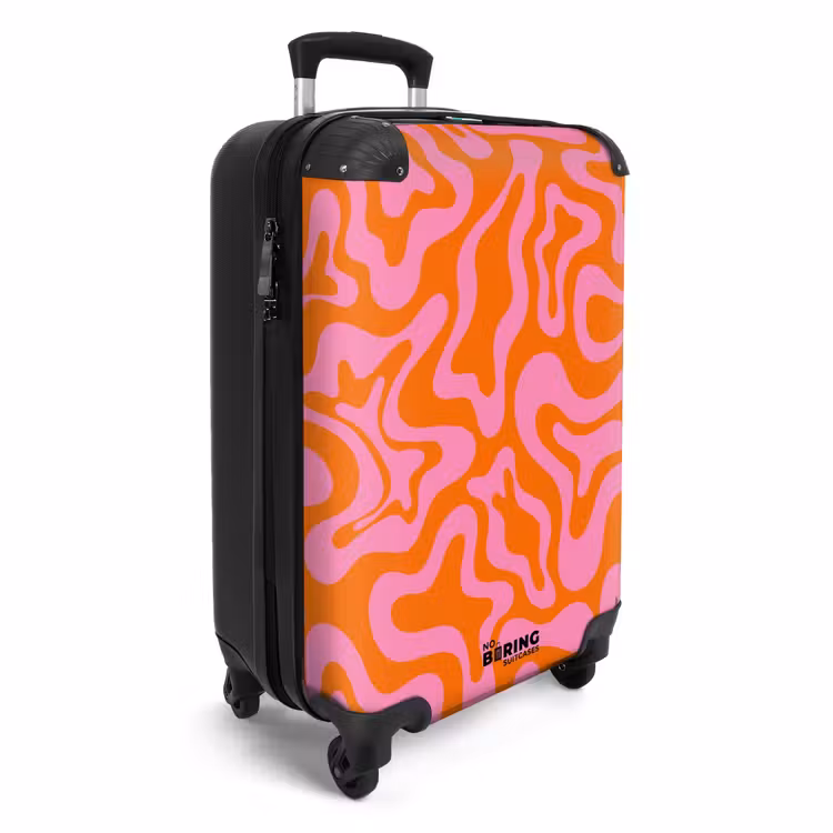 Koffer - Abstrakt - Bio-Rosa/Orange — 4