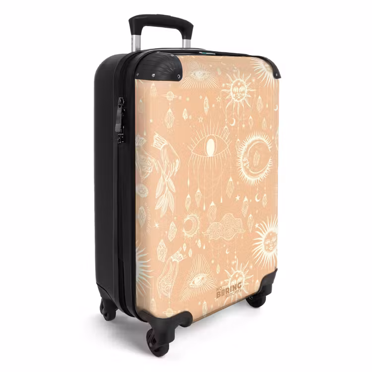Koffer - Boho - Hellorangefarbenes Himmelsmuster — 4