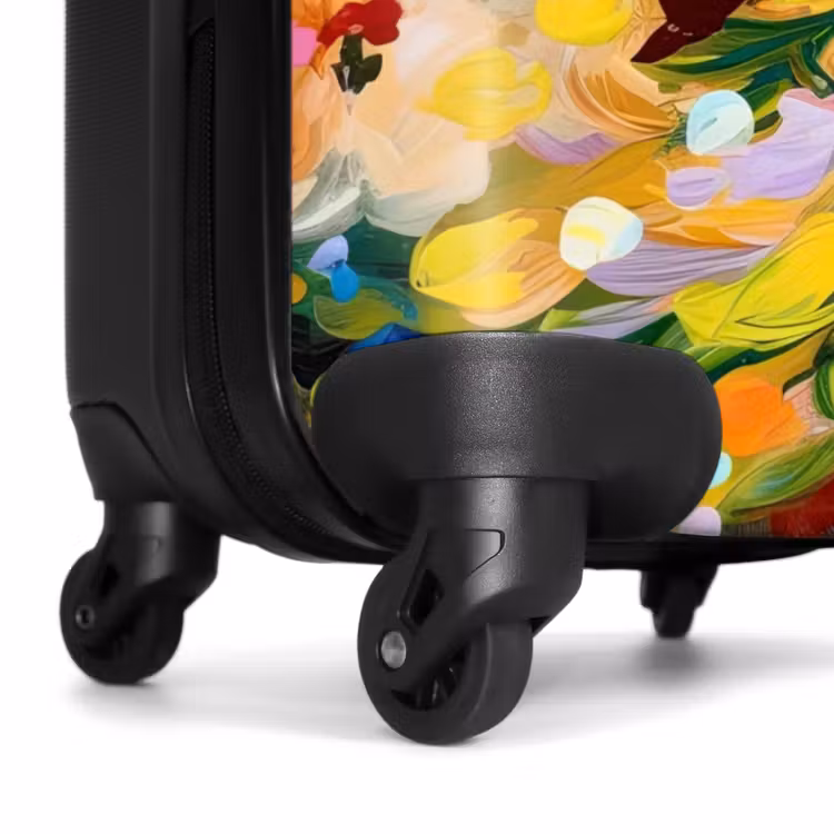 Koffer - Gemälde - Ölfarbe - Blumen - Regenbogen — 6