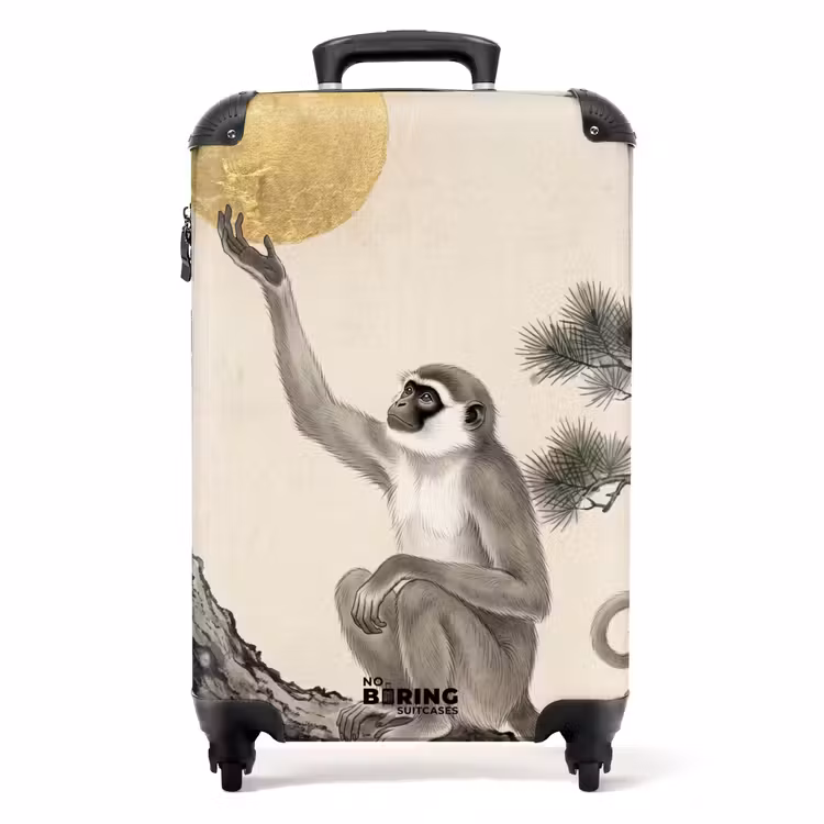 Koffer - Affe – Mond – Gold — 1
