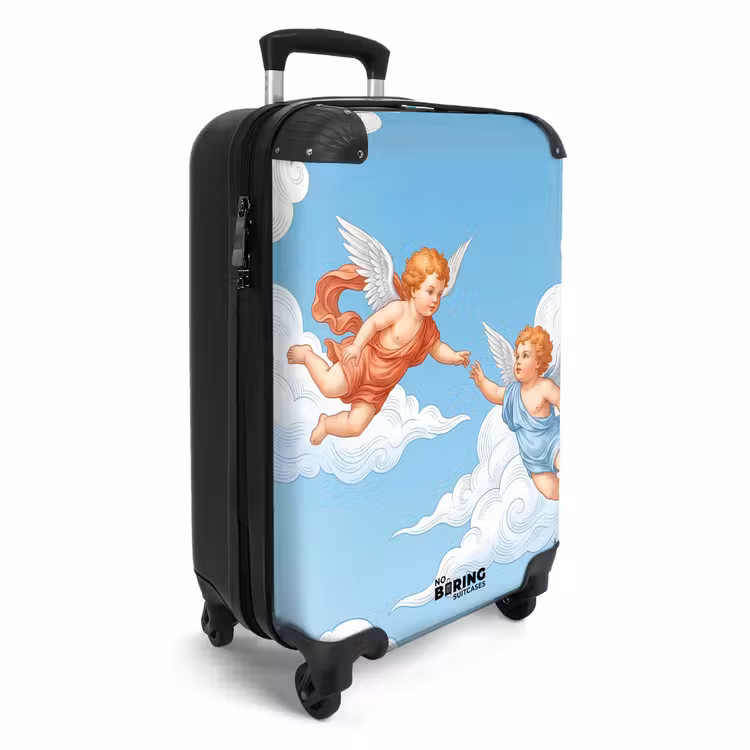 Koffer - Engel – fliegend – klassisch – blau — 2