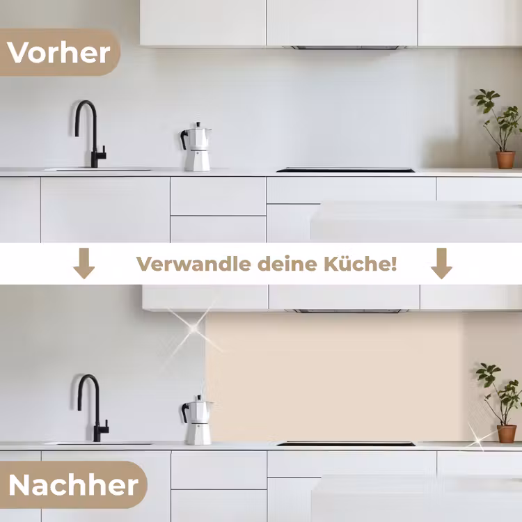 Küchenrückwand - Beige - Unifarben — 3