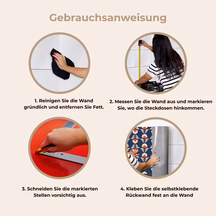 Küchenrückwand - Muster - Abstrakt - Blumen — 9
