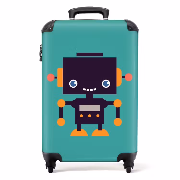 Koffer - Pixelroboter grün — 1
