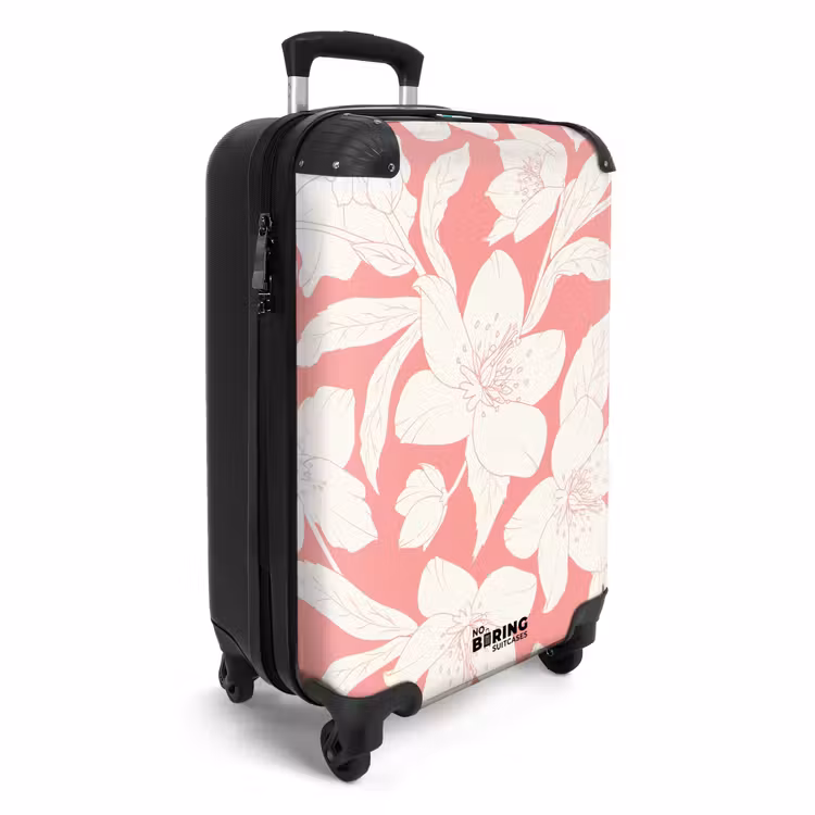 Koffer - Vintage Blumen - Hellrosa — 4