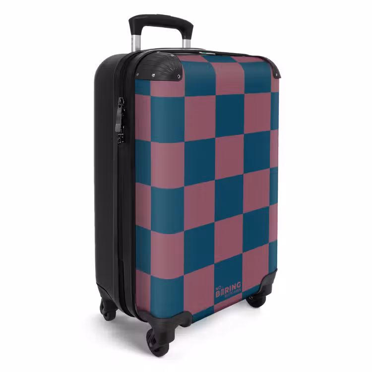 Koffer - Quadrate - Blau/Rot — 4