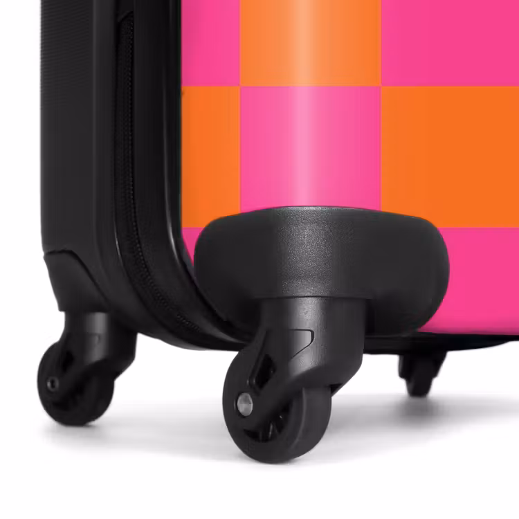 Koffer - Quadrate - Rosa/Orange — 6