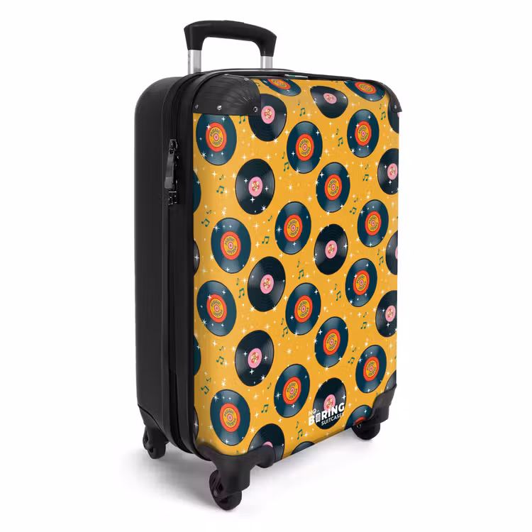 Koffer - Retro Disco Teller Muster bunt — 4
