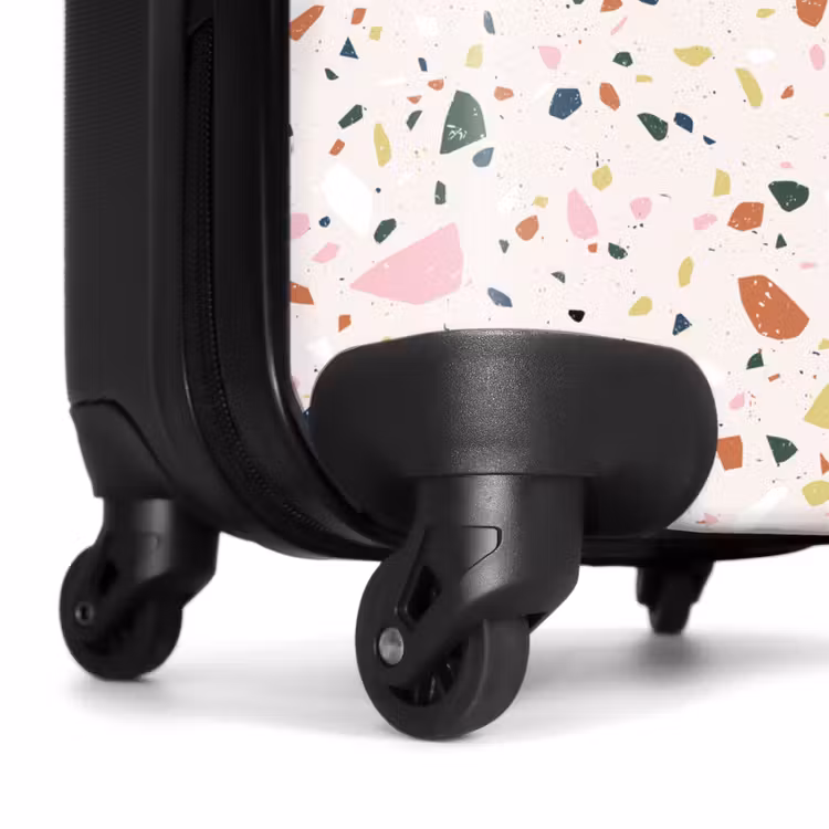 Koffer - Terrazzo-Muster bunt hellrosa — 6