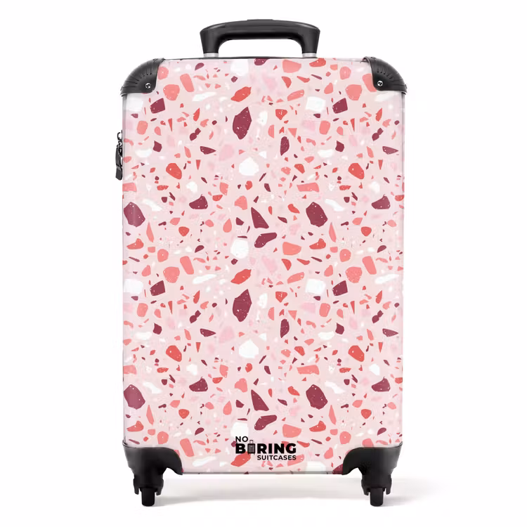 Koffer - Terrazzo-Muster rosa — 1