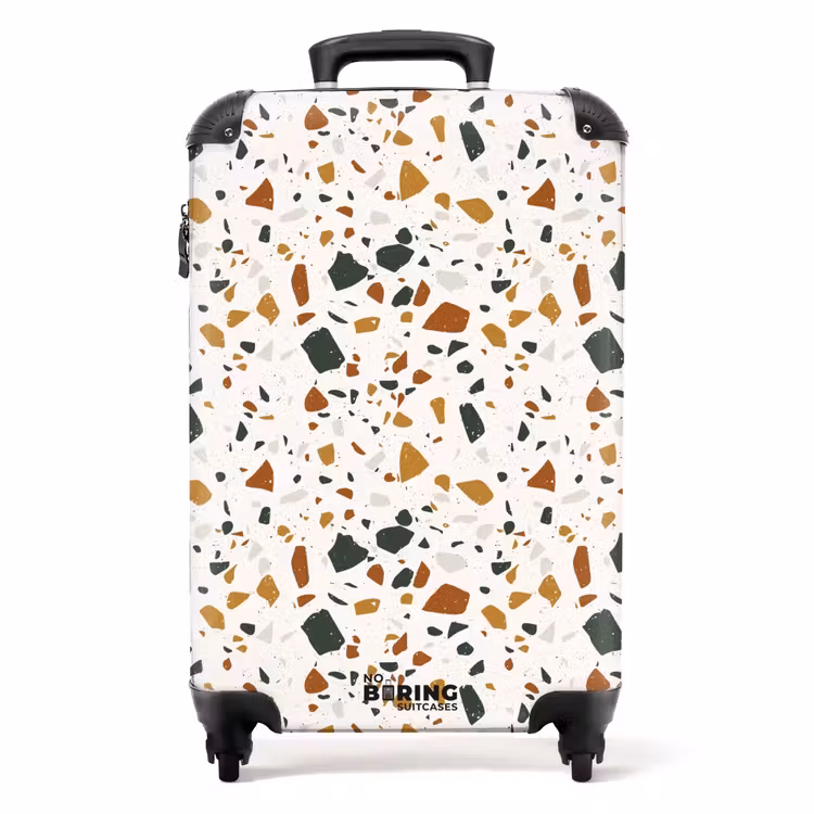 Koffer - Terrazzo-Muster rost-ocker — 1