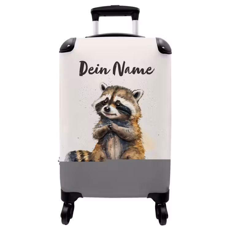 Koffer mit Name - Waldo Waschbär — 1
