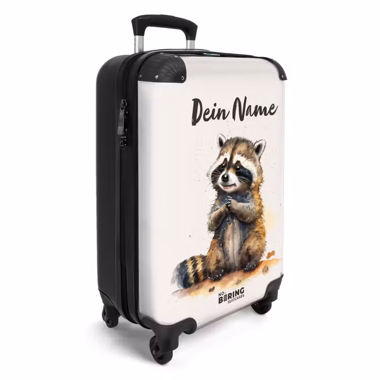Koffer mit Name - Waldo Waschbär — 2