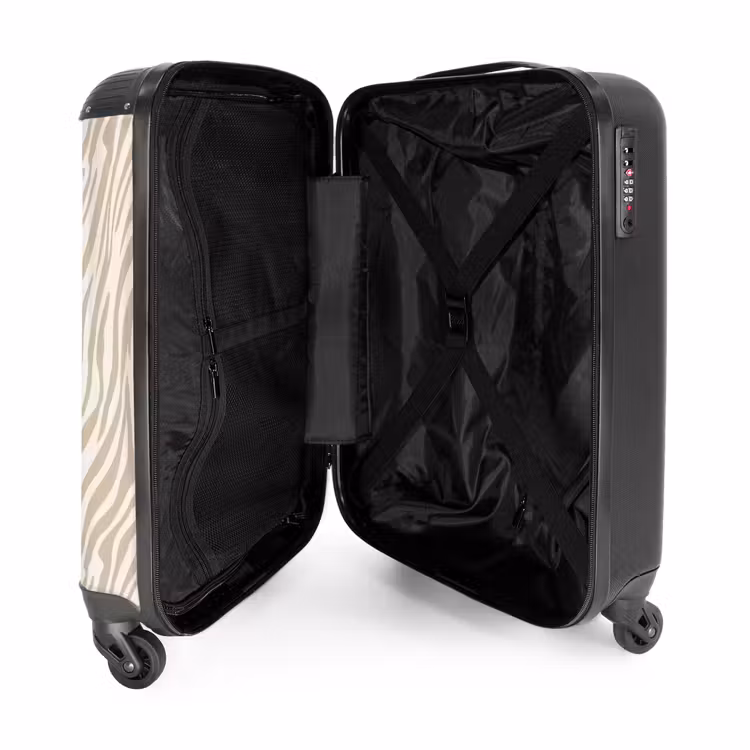 Koffer - Zebra - Muster - Beige — 3