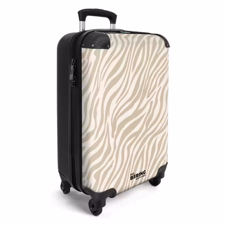 Koffer - Zebra - Muster - Beige — 4